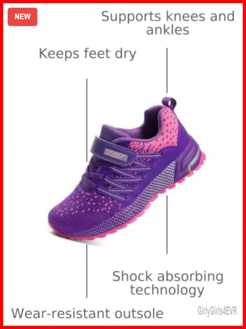Boys Girls Running Shoes Lightweight Athletic Sneakers